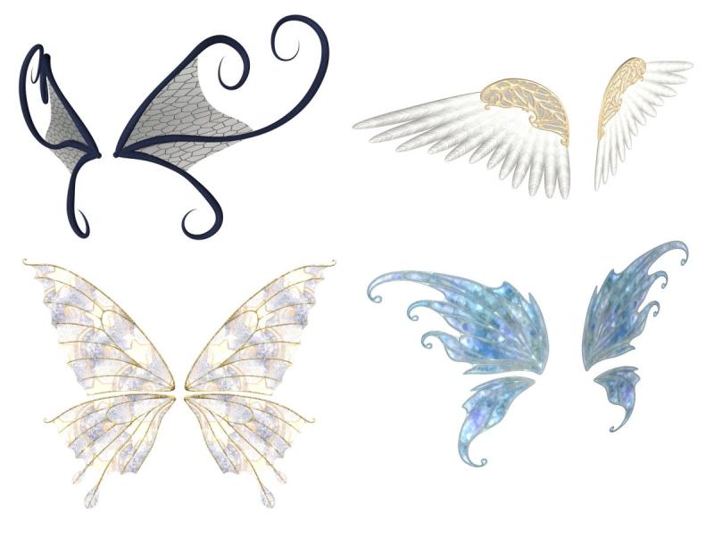 Крылья феи сбоку