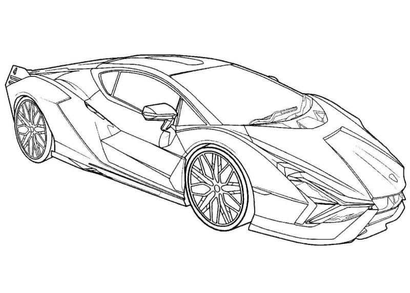 Раскраска Тачки Ламборджини