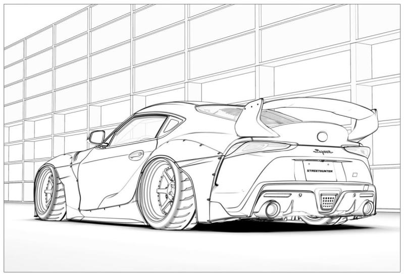 Раскраска машина Ламборджини