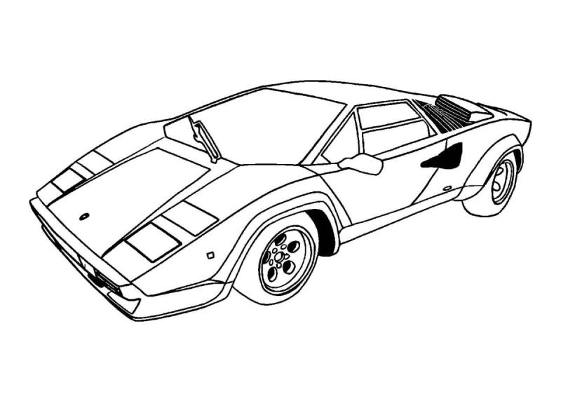 Раскраски для мальчиков Ламборгини авентадор