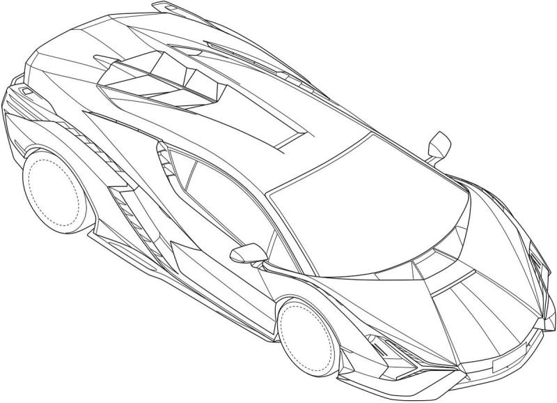 Раскраска Lamborghini Centenario