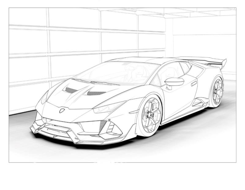 Lamborghini Veneno раскраска