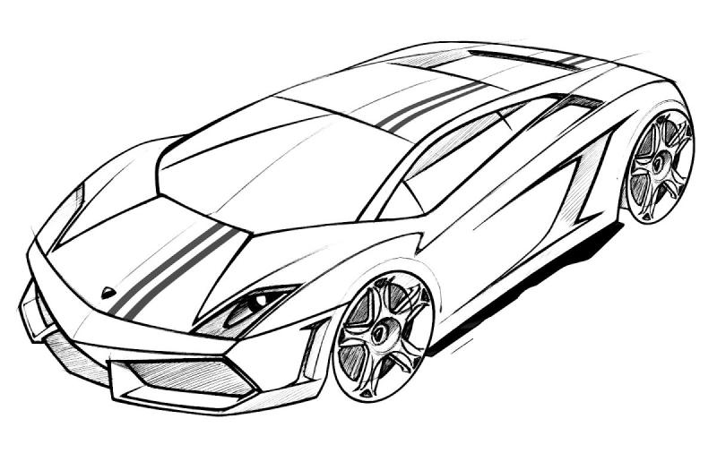 Ламборджини Галлардо раскраска
