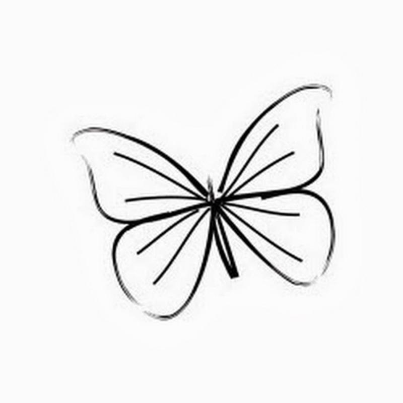 Легкая и красивая бабочка