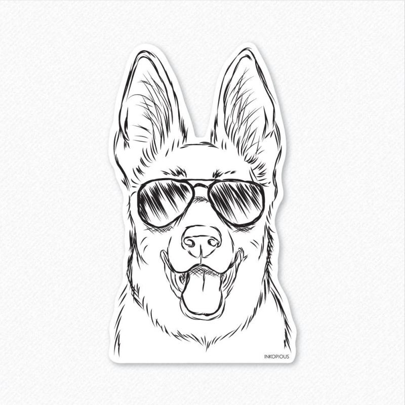 Овчарка рисунок