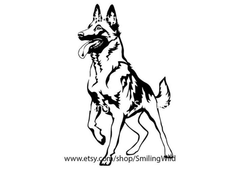 Как рисовать собаку овчарку