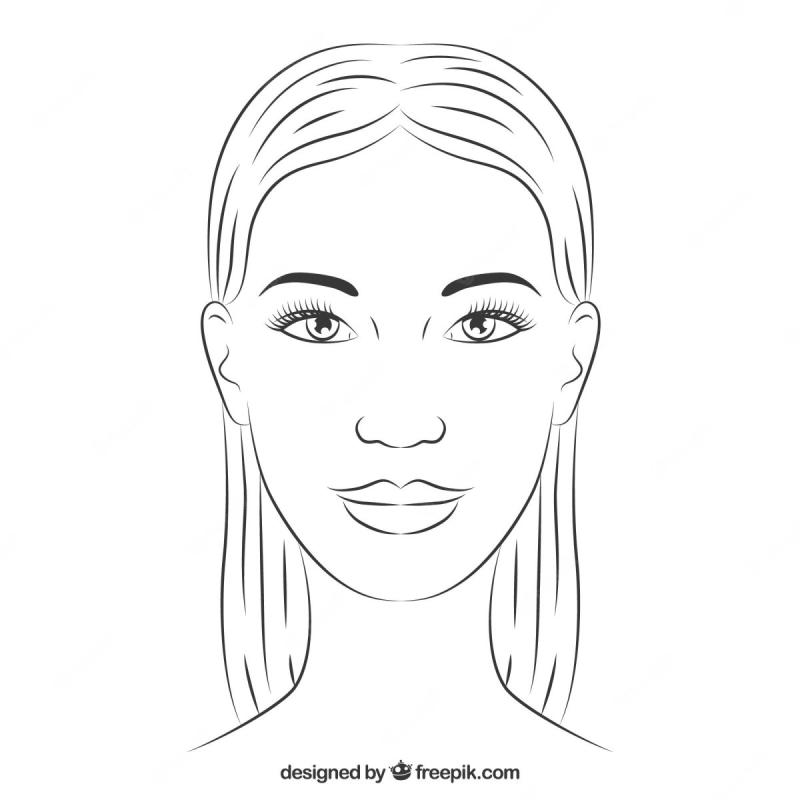 Очертания женского лица
