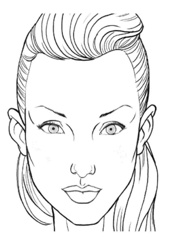 Раскраски для девочек портрет мамы