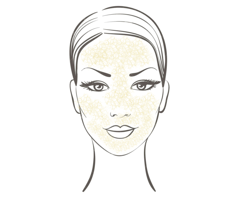 Контур женского лица