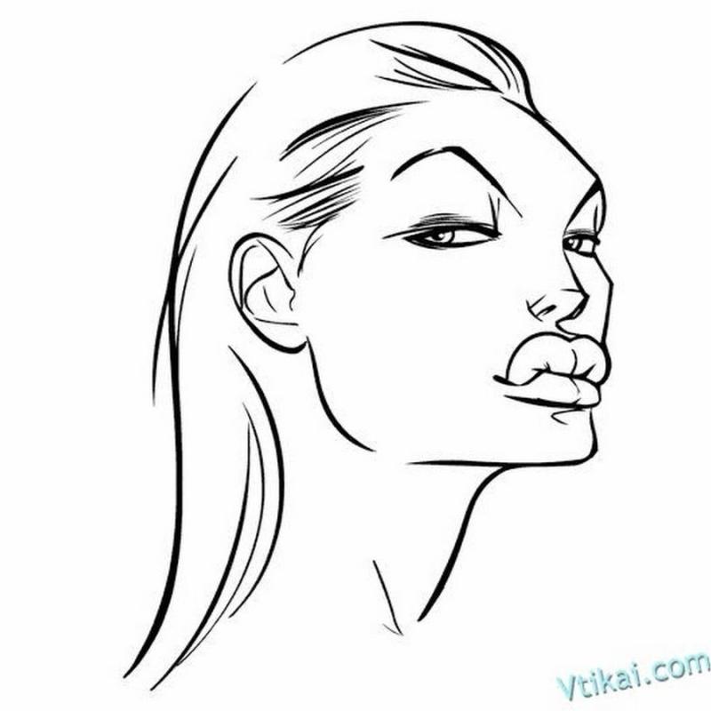 Раскраска макияж для девочек