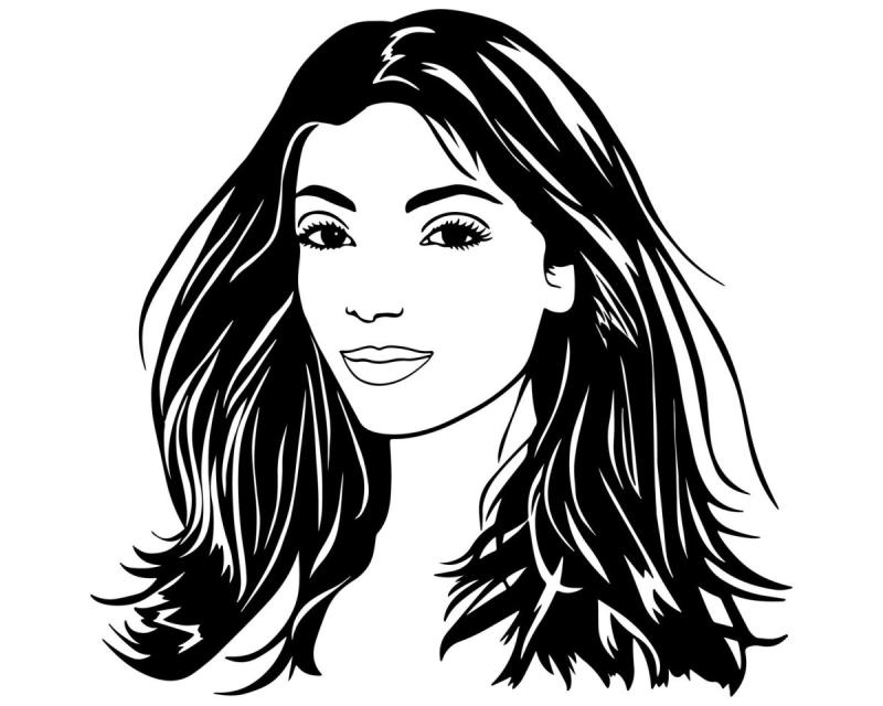 Раскраска портрет