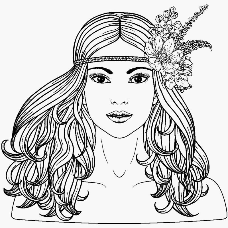 Раскраска антистресс прически