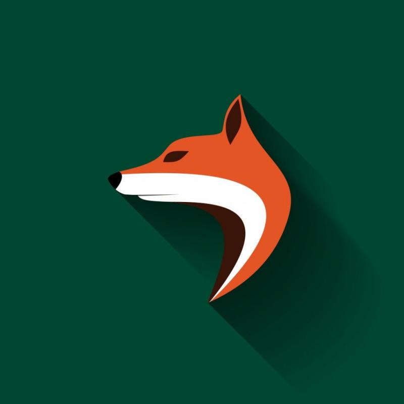 Лиса арт Минимализм