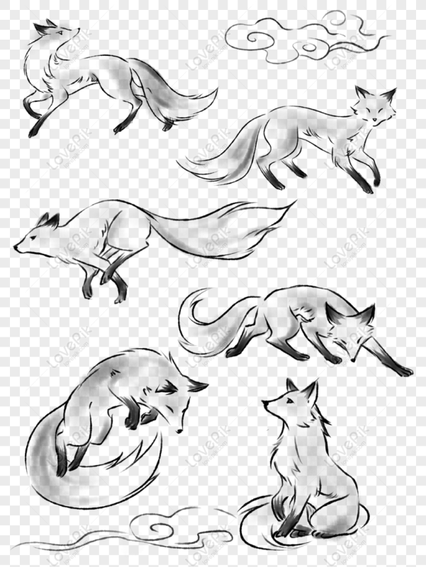 Стилизованное изображение лисы