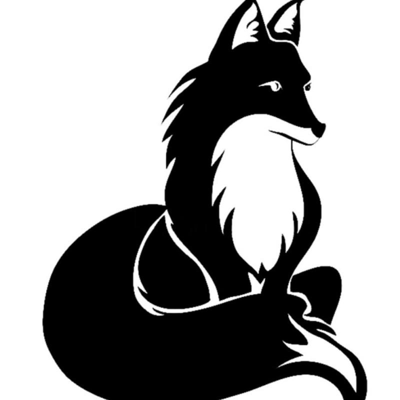 Очертания лисы тату
