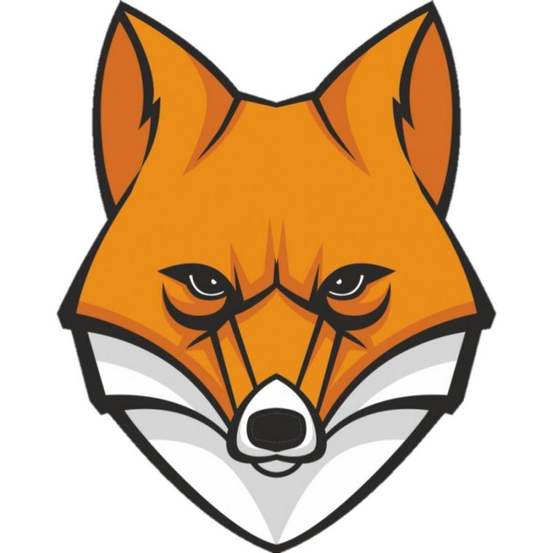 Морда лисы мультяшная