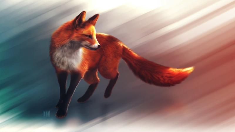 Лиса с крыльями арт