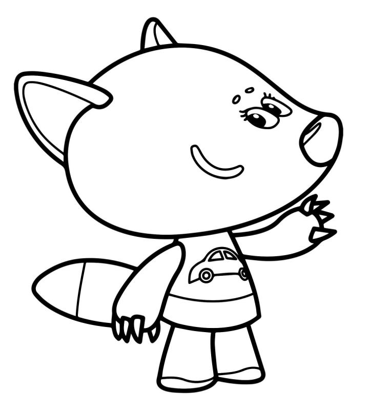 Раскраска Мимимишки