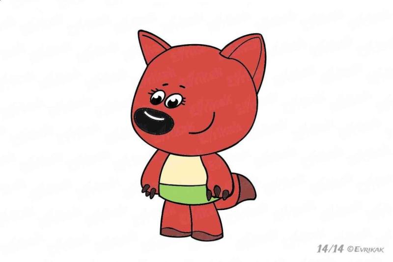 Раскраска Лисичка