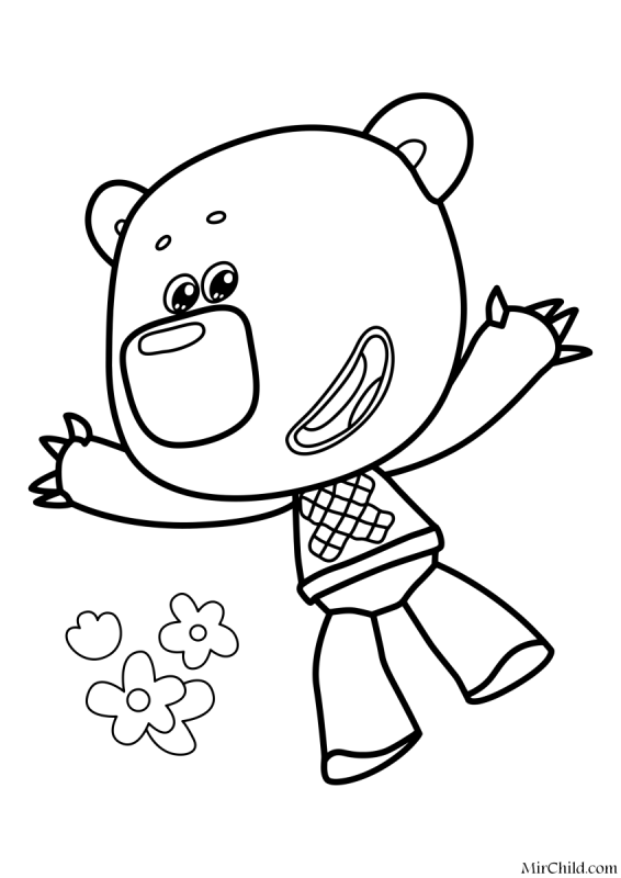 Лисичка раскраска мимишки79