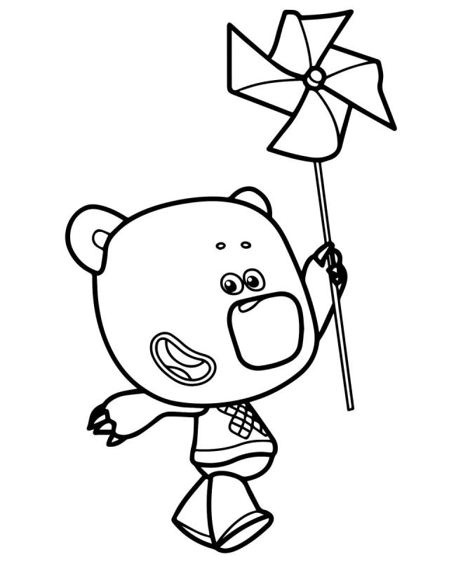 Раскраска мимишки