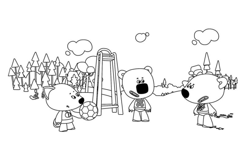 Раскраски маленькие Мимимишки