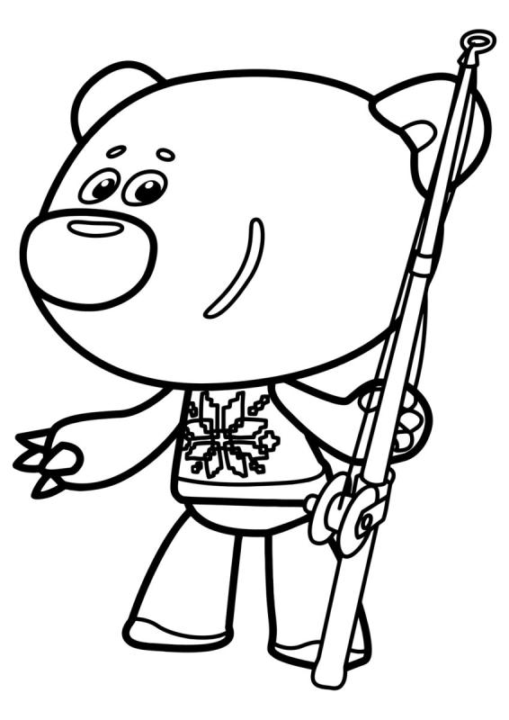 Раскраска Лисичка