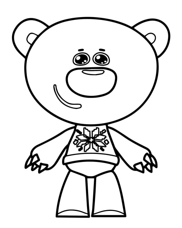 Раскраска для малышей Мимимишки