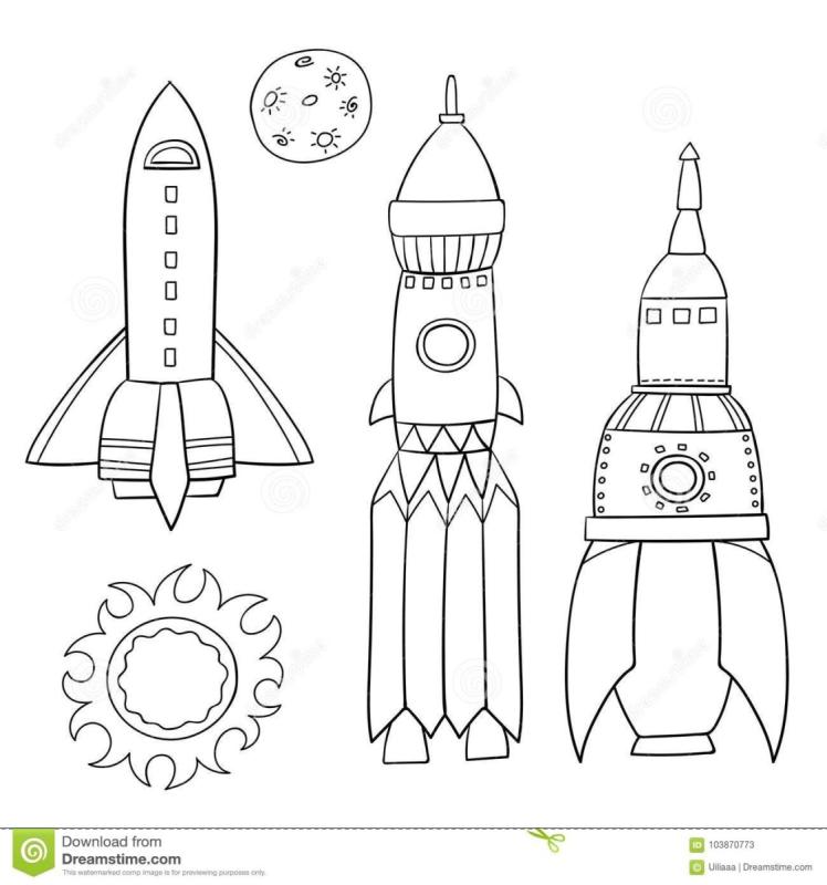 Рисование ракета
