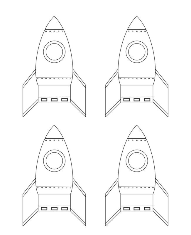 Поделка ракета из бумаги