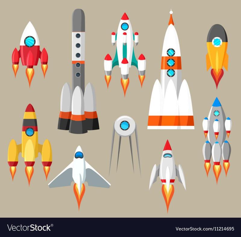Набор векторных ракет