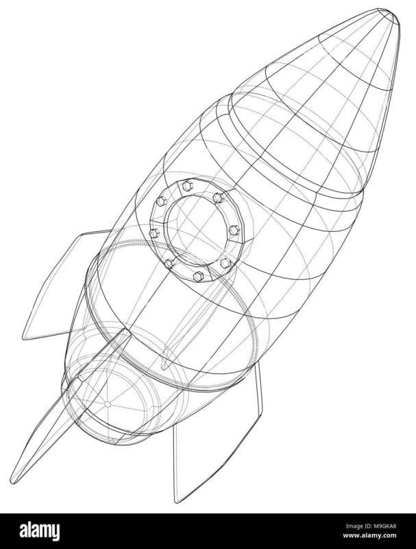 Ракета на старте для детей