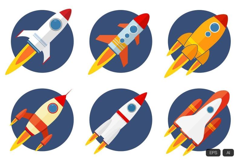 Ракета раскраска цветная