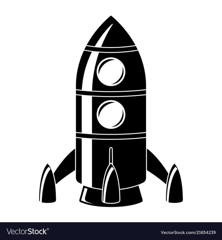 Башня вектор силуэт ракета