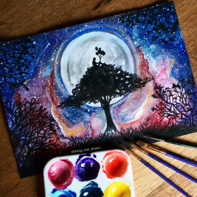 Акварель для инстаграмма