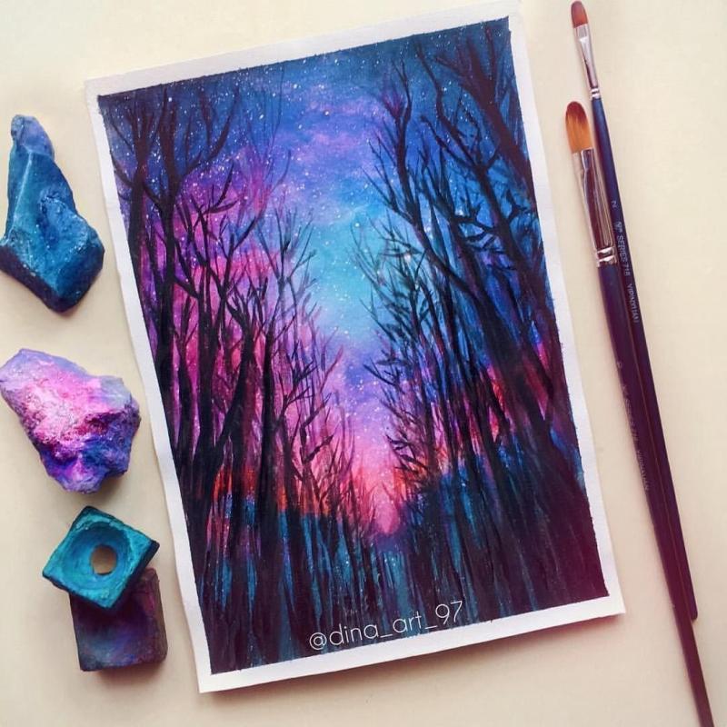 Мастер класс по рисованию акриловыми красками