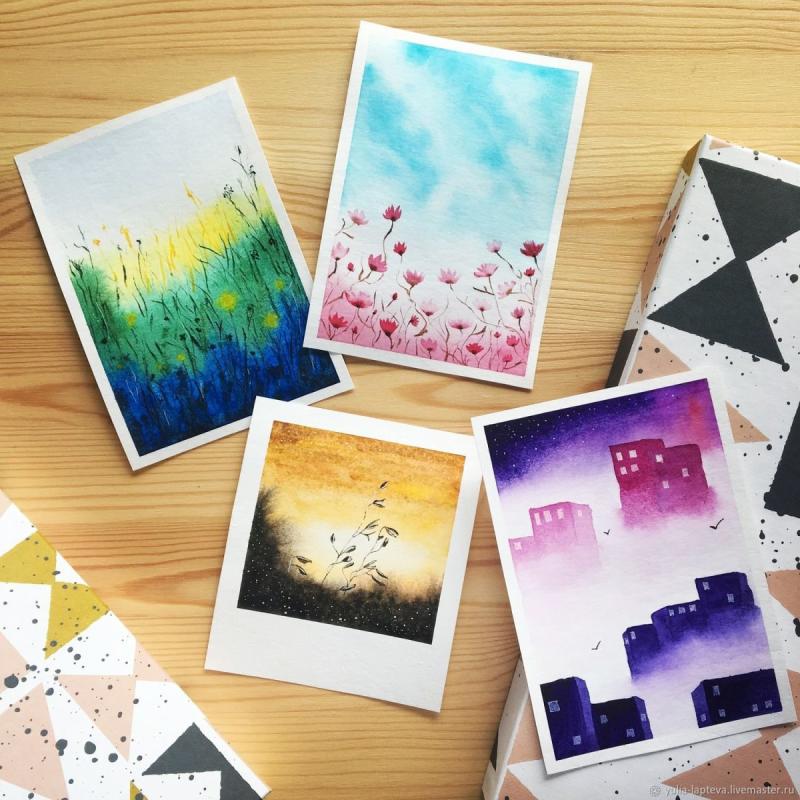 Пейзаж на маленьком холсте