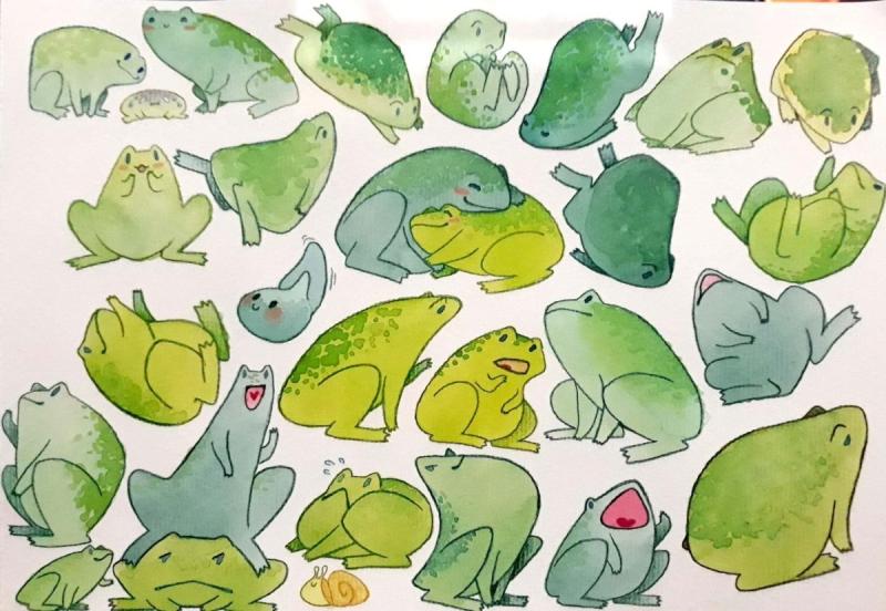 Лягушка арт