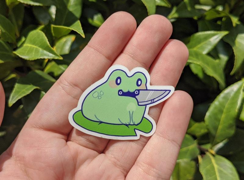 Стикеры лягушки милые