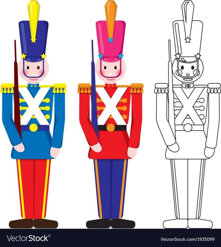 Оловянный солдатик рисунок для детей