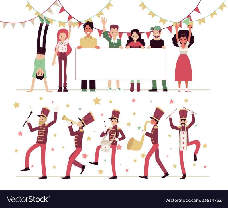 Марширующий Строй солдатиков рисунок