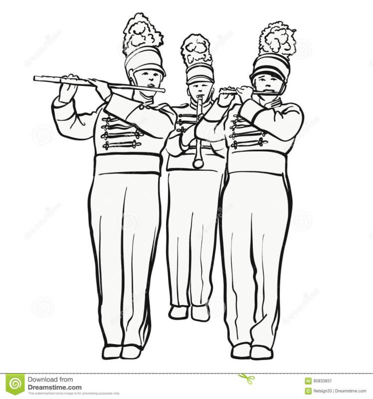 Марш деревянных солдатиков раскраска для детей