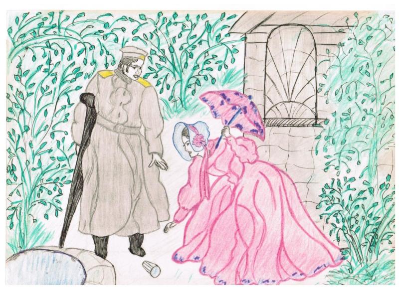 Надя Рушева портрет Пушкина