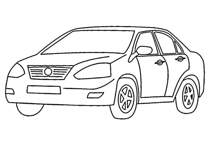 Раскраска Киа Спортейдж