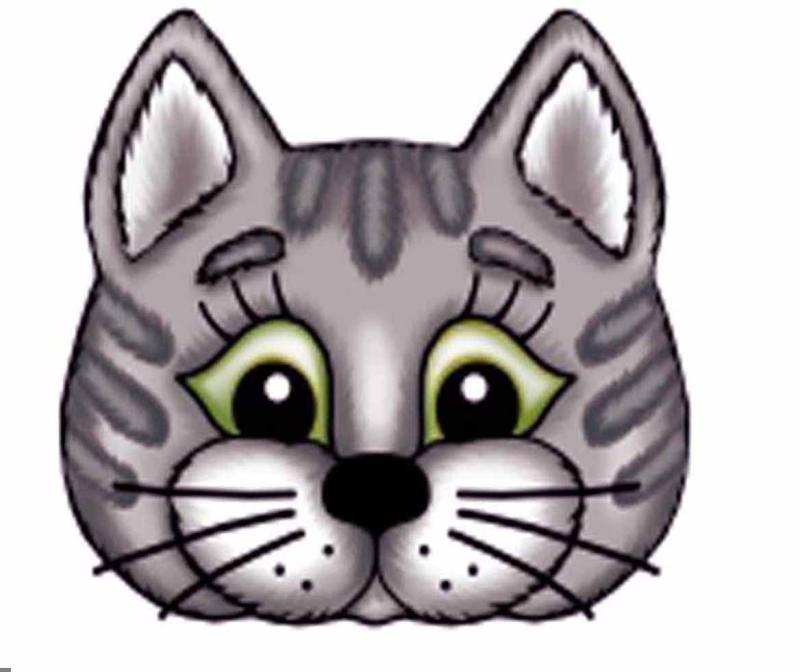 Бумажная маска кошки