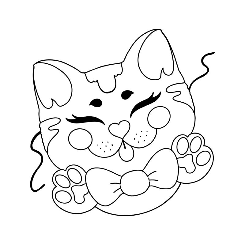 Как раскрасить маску кота