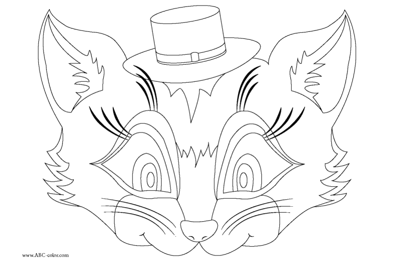 Маска для раскрашивания для детей