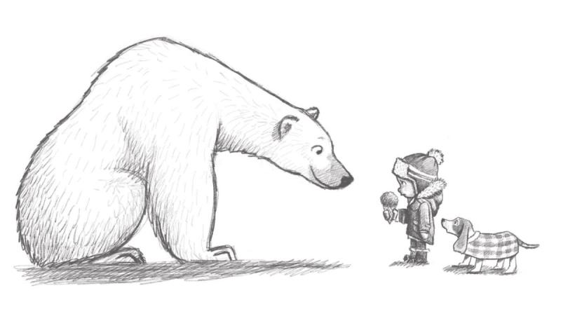 Медведь рисунок карандашом