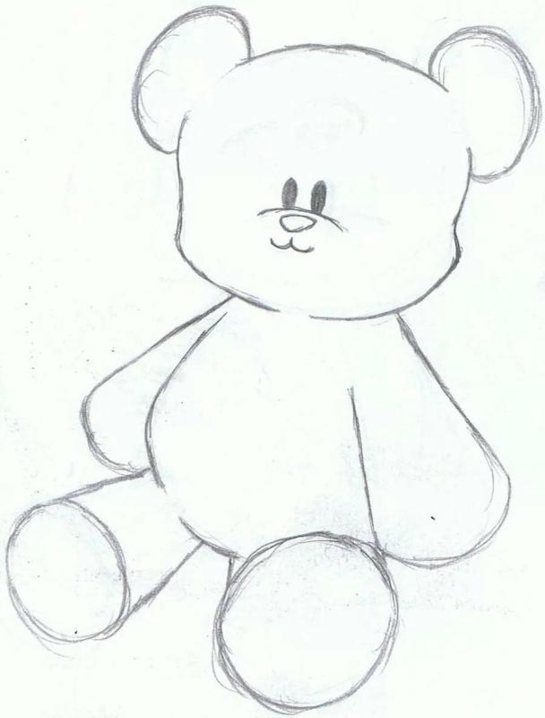 Рисунок медведя для срисовки