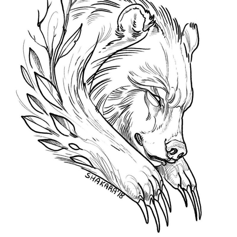 Эскизы татуировок животных